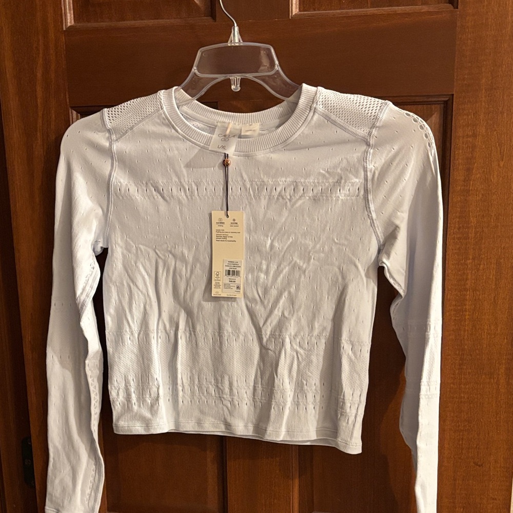 NWT Calia Light Blue Long Sleeve Crop Top, L/XL